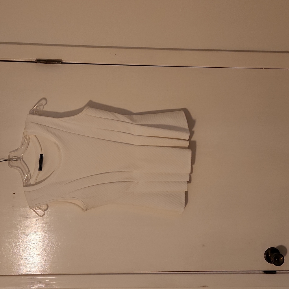 White Peplum top!